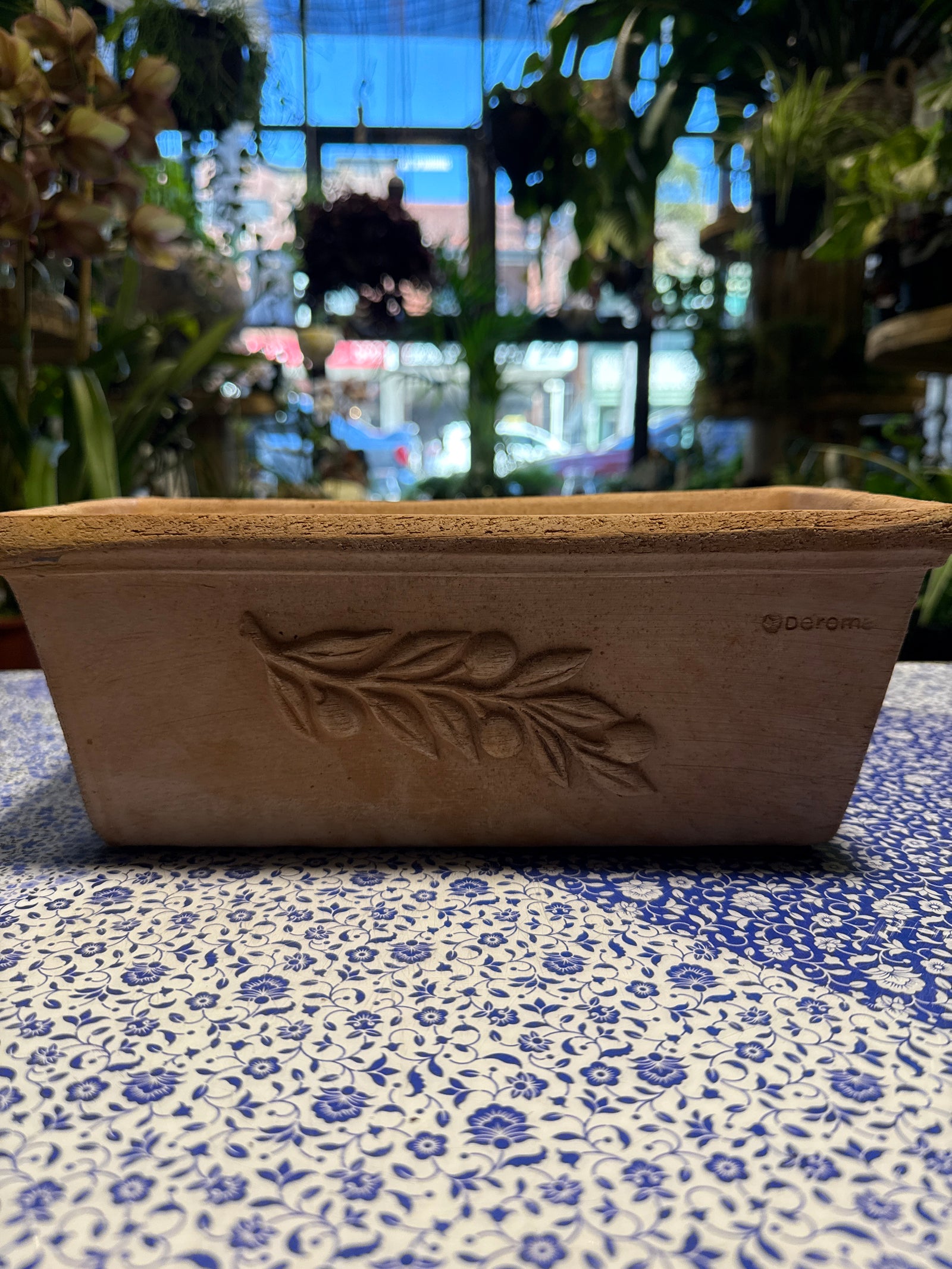 Cassata Olive Terracotta Trough Planter