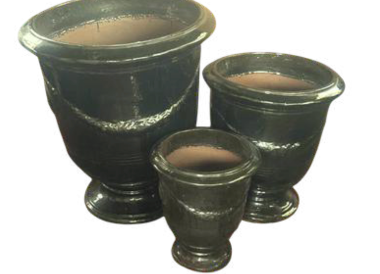 Anduze Urn Brassy Green