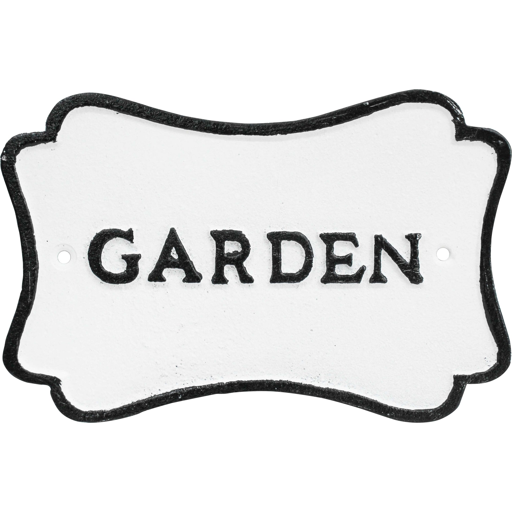 Cast Iron Garden Sign