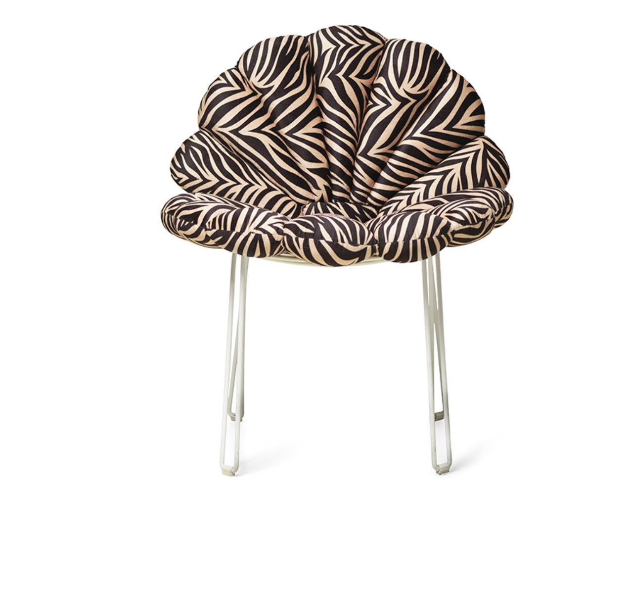 Garden glory shell zebra cushion