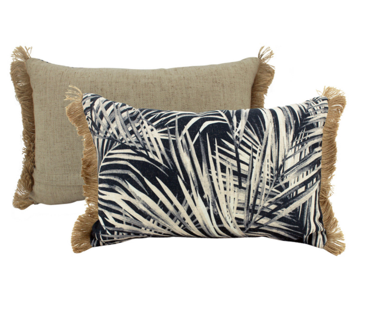 Moonlight jungle linen cushion