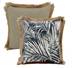 Moonlight jungle linen cushion